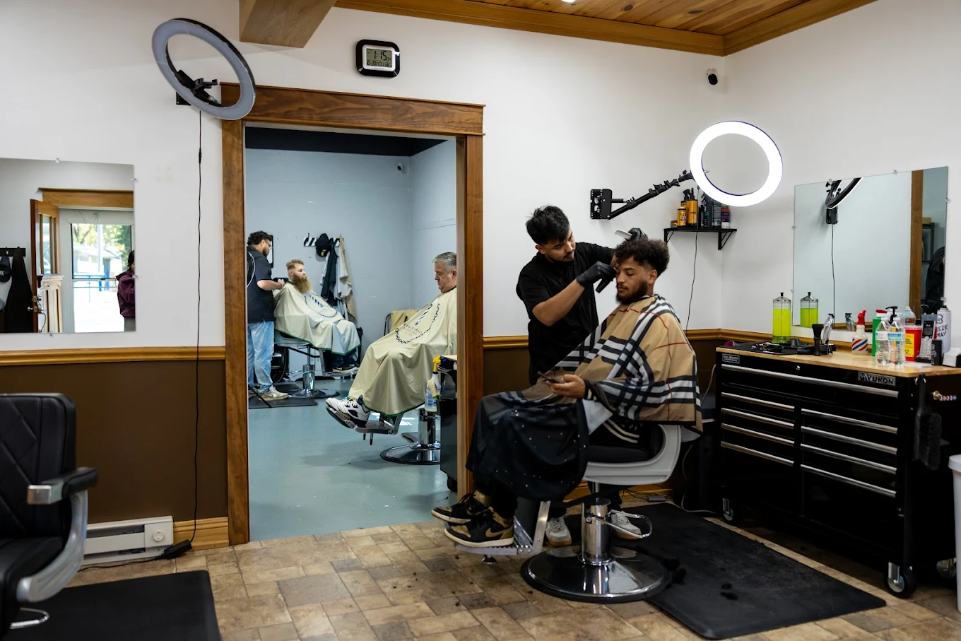 Broken Chain Barber Shop interior